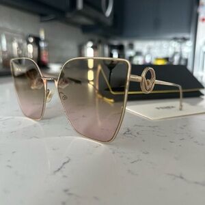FENDI GOLD CAT SUNGLASSES